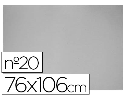 CARTON GRIS N 20 76X106 CM HOJA