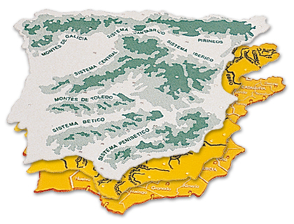 PLANTILLA LIDERPAPEL MAPA ESPAA PLASTICO 22X18 CM BOLSA DE 3 UNIDADES