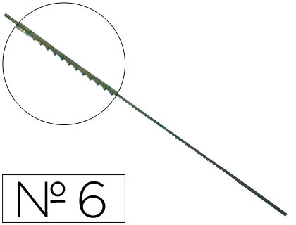 PELOS DE SEGUETA MADERA N6 CAJA DE 144 UNIDADES
