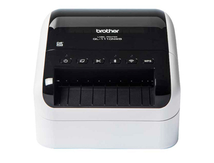 IMPRESORA DE ETIQUETAS BROTHER QL1110NWB HASTA 103 MM CORTE AUTOMATICO IMPRESION B/N USB 2.0 WIFI BLUETOOTH