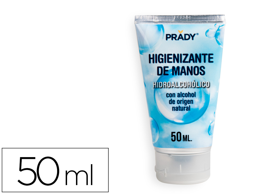 GEL HIDROALCOHOLICO HIGIENIZANTE PARA MANOS LIMPIAY DESINFECTA SIN NECESIDAD DE ACLARADO BOTE DE 50 ML