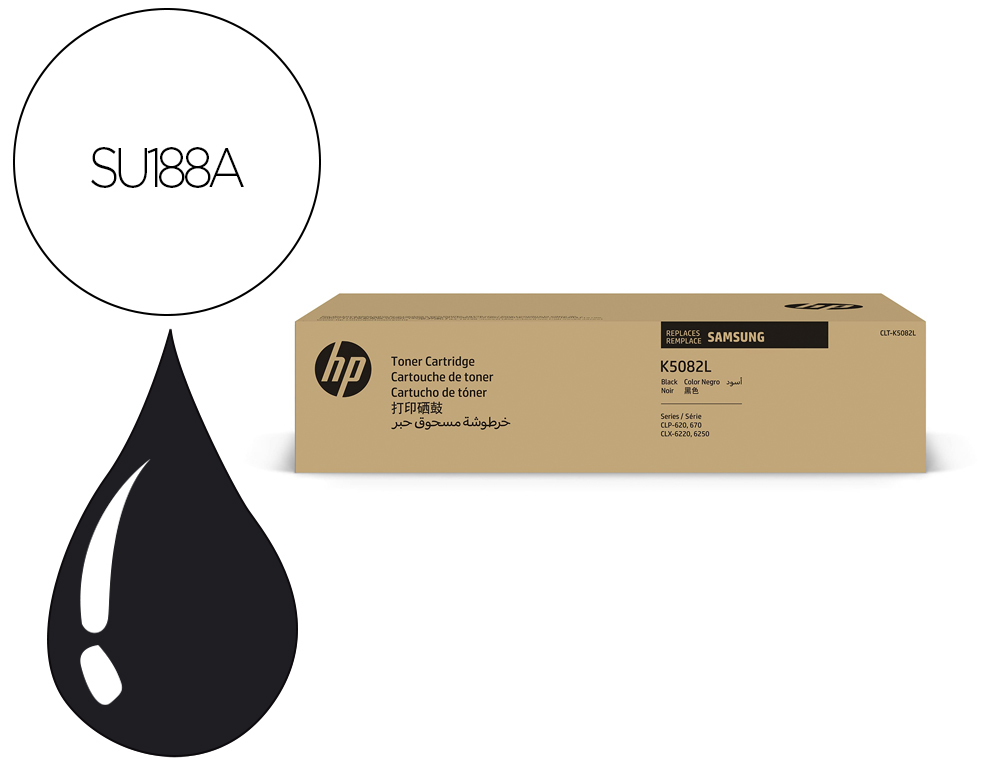 TONER SAMSUNG LASER CLT-K5082L NEGRO 5000 PAGINAS