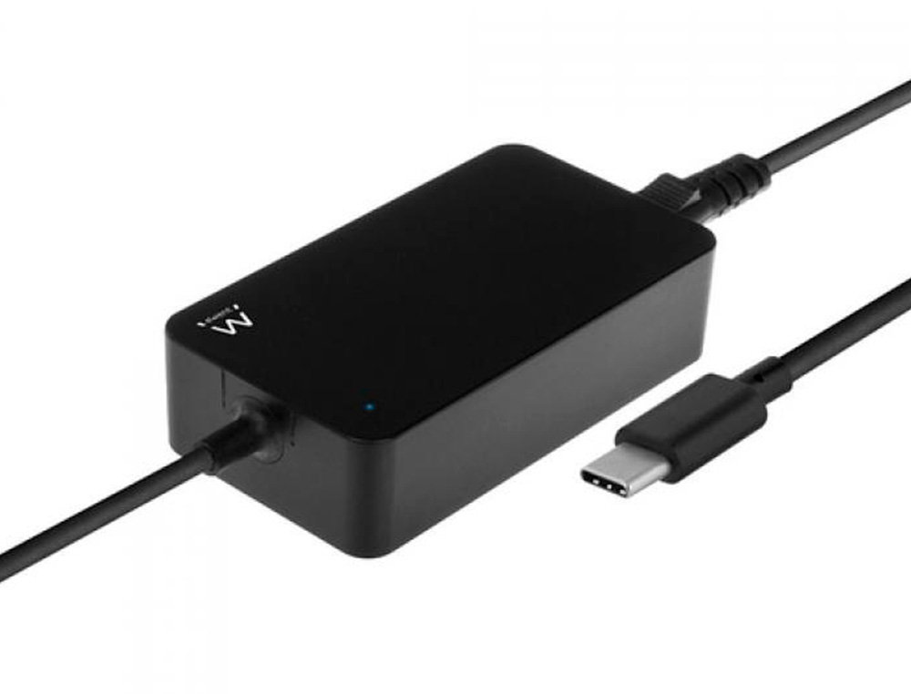 CARGADOR EWENT PARA PORTATIL USB TYPE-C 100-240V 45W
