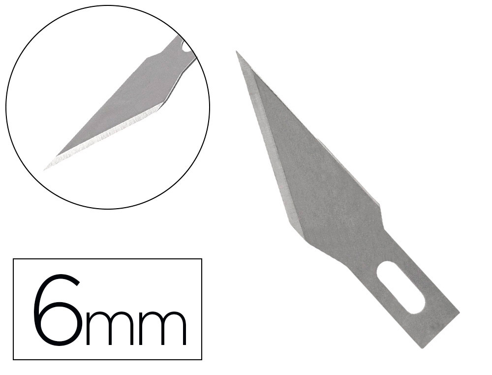 REPUESTO BISTURI Q-CONNECT PARA MODELO KF00289 BLISTER 5 UNIDADES