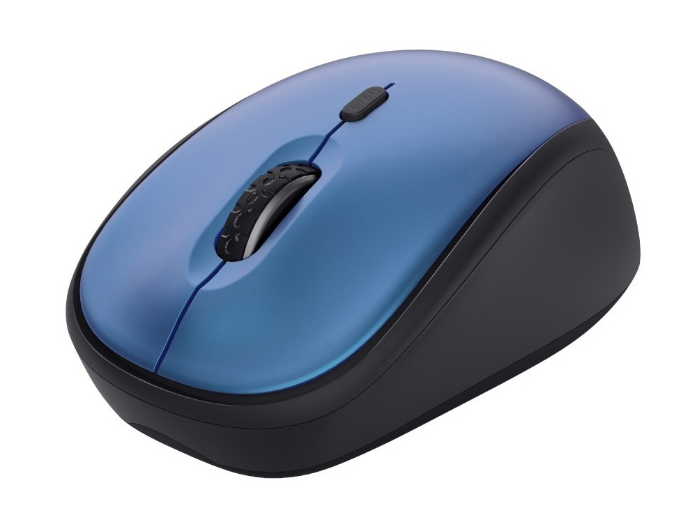 RATON TRUST YVI+ OPTICO INALAMBRICO ECO 4 BOTONES 800/1600 DPI USB 2.0 COLOR AZUL