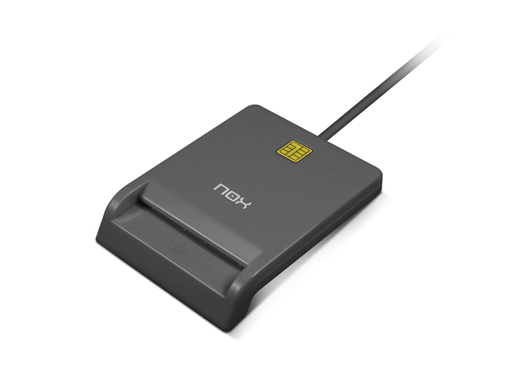 LECTOR DE TARJETAS INTELIGENTES NOX USB 2.0 COLOR NEGRO