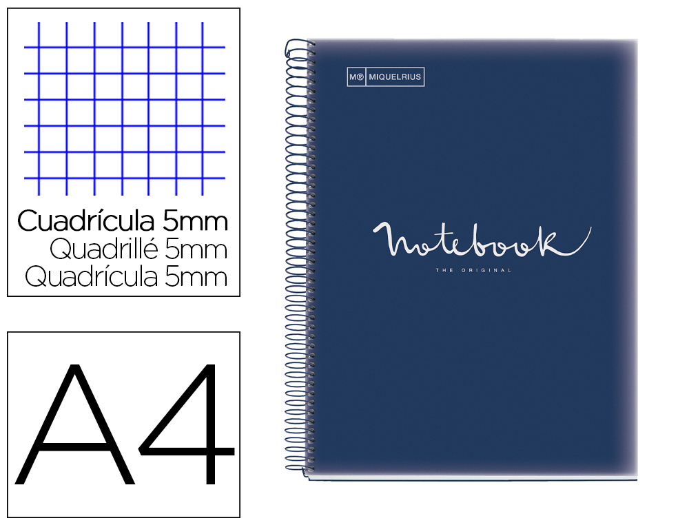 CUADERNO ESPIRAL MIQUELRIUS NOTEBOOK 1 EMOTIONS TAPA POLIPROPILENO DIN A4 MICROPERFORADO 80 HOJAS