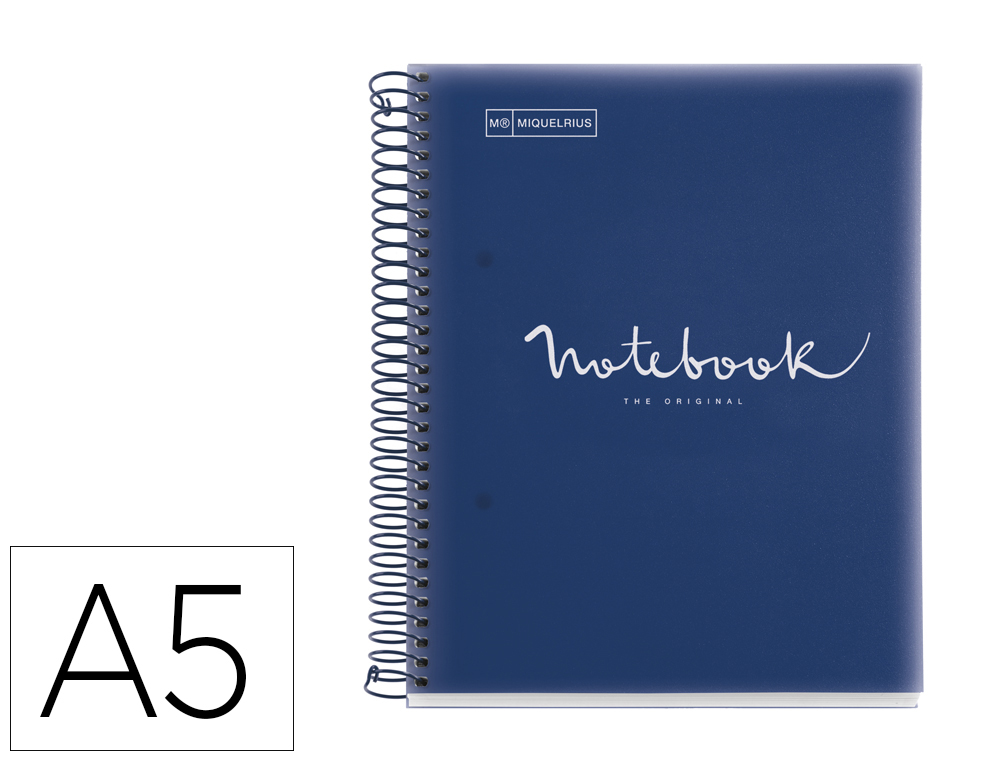 CUADERNO ESPIRAL MIQUELRIUS NOTEBOOK 5 EMOTIONS TAPA POLIPROPILENO DIN A5 MICROPERFORADO 120 HOJAS