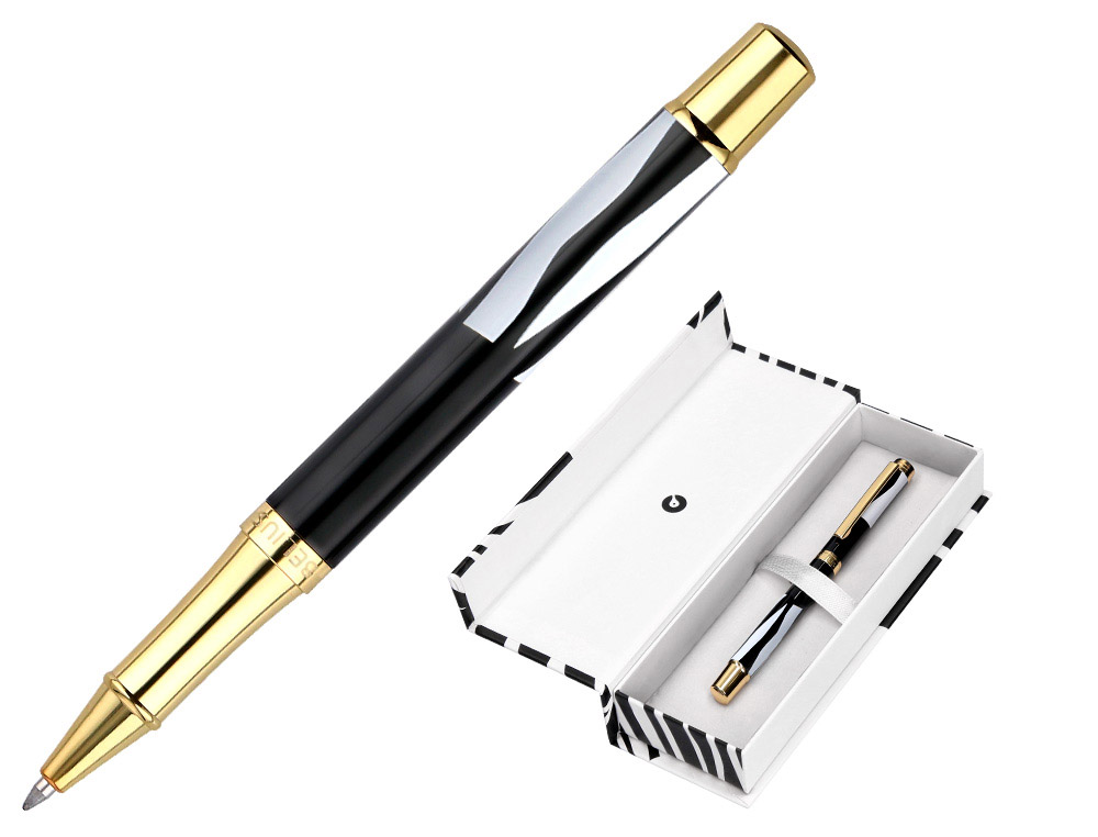 ROLLER BELIUS DUALITA CUERPO BLANCO COLOR NEGRO TINTA NEGRA CAJA DE DISEO