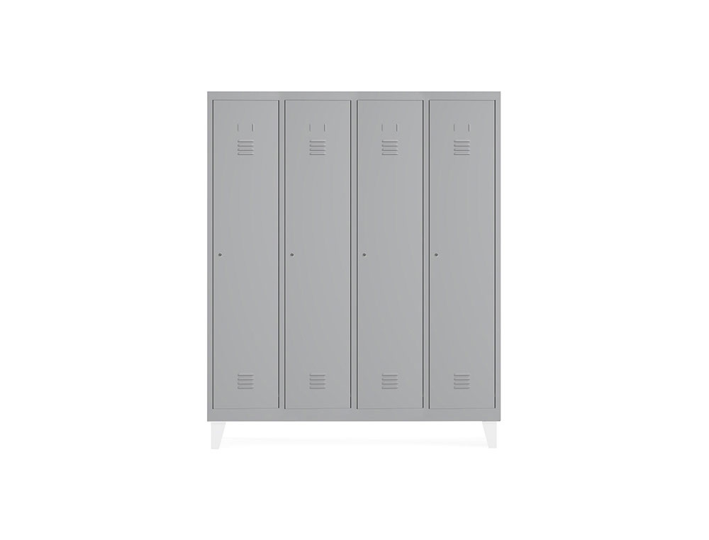 TAQUILLA METALICA ROCADA 300 4 MODULOS X 1 PUERTA GRIS 1210X500X1800 MM