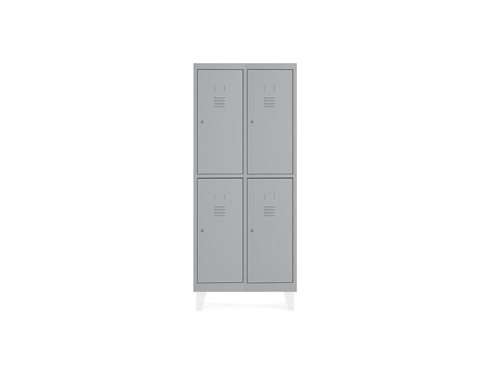 TAQUILLA METALICA ROCADA 400 2 MODULOS X 2 PUERTAS GRIS 820X500X1800 MM