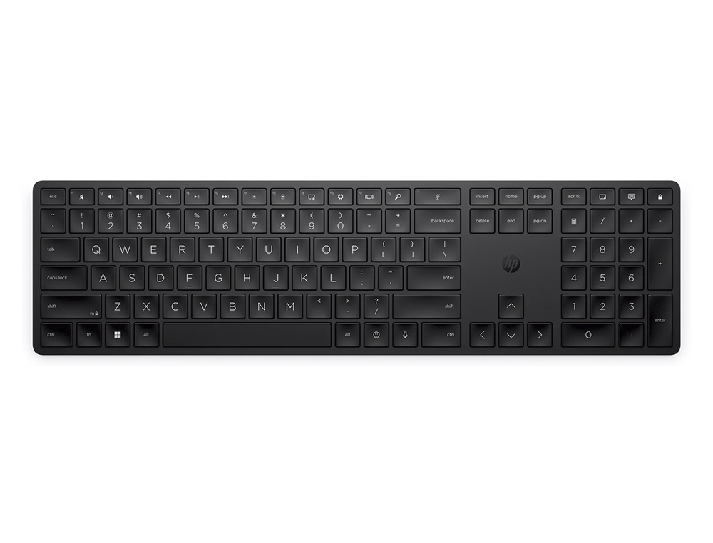 TECLADO HP 455 PROGRAMABLE INALAMBRICO ILUMINACION RGB COLOR NEGRO