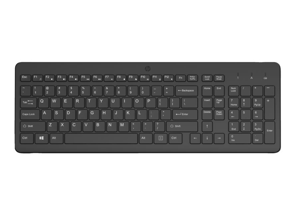 TECLADO HP 225 INALAMBRICO QWERTY COLOR NEGRO