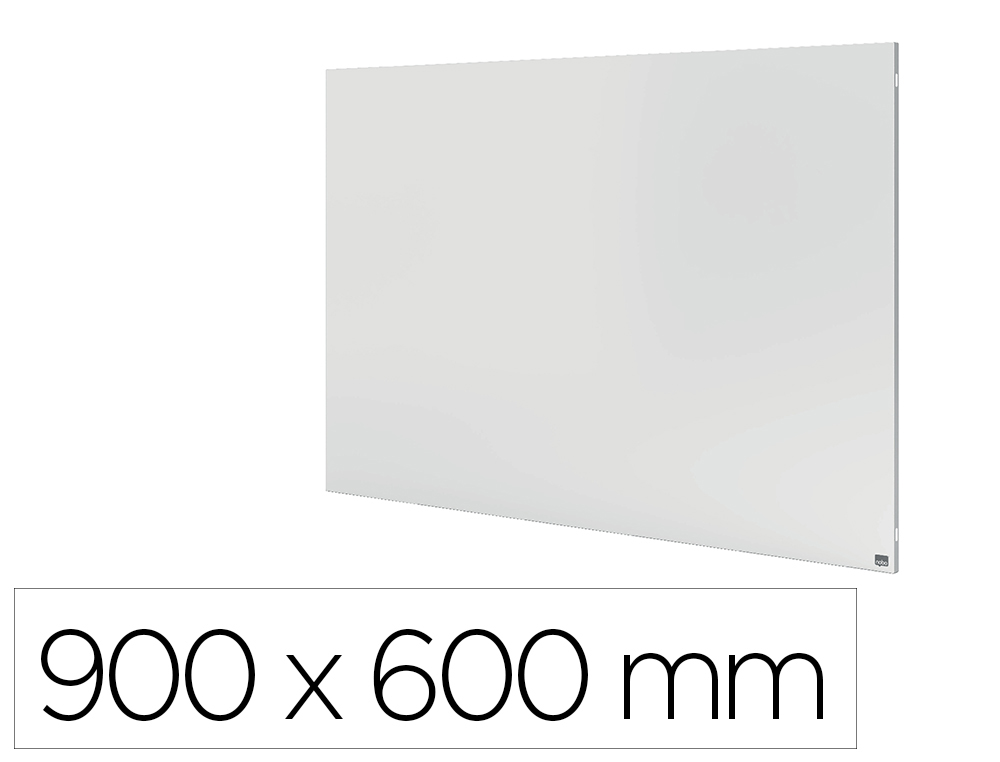 PIZARRA BLANCA NOBO INFINITY SIN MARCO ACERO LACADO MAGNETICO 900X600 MM