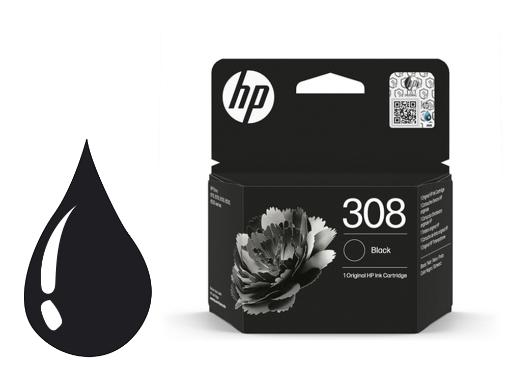 INK JET HP 308 NEGRO ENVY 6110/6120/6130/6520/6530 160 PAGINAS