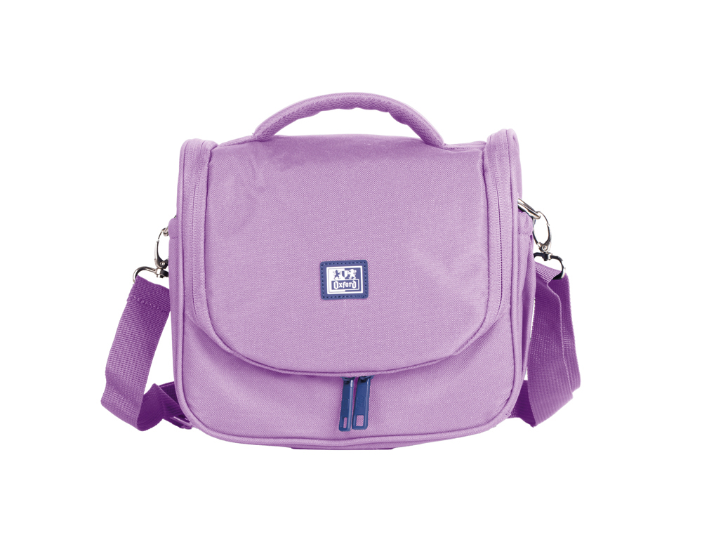 BOLSA ISOTERMICA OXFORD B-FOODIE RPET COLOR LAVANDA 220X250X160 MM