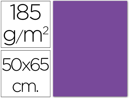 CARTULINA GUARRO VIOLETA 50X65 CM 185 GR
