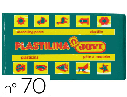 PLASTILINA JOVI 70 VERDE OSCURO UNIDAD TAMAO PEQUEO