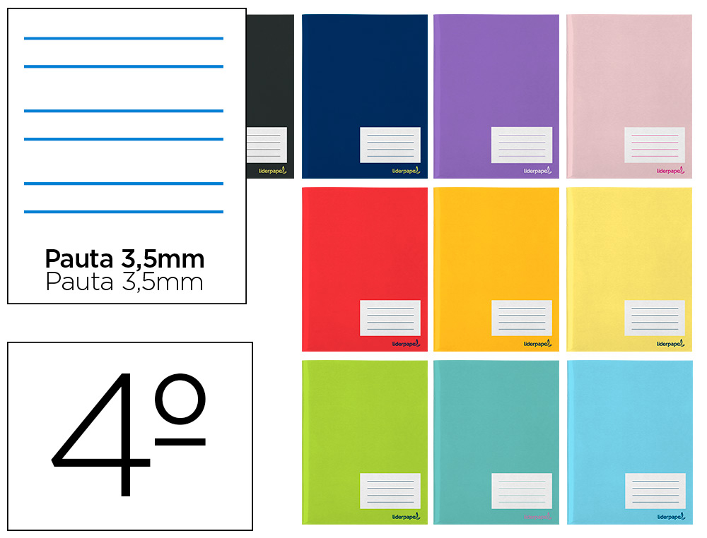 LIBRETA LIDERPAPEL SMART A5 32 HOJAS 60G/M2CUADRO PAUTA 4 3.5MM CON MARGEN