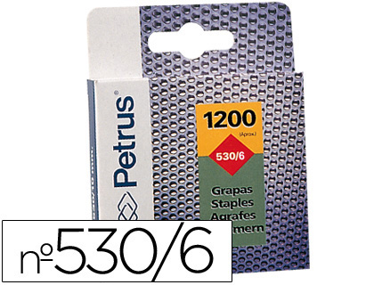 GRAPAS PETRUS N 530/6 CAJA DE 1200 UNIDADES