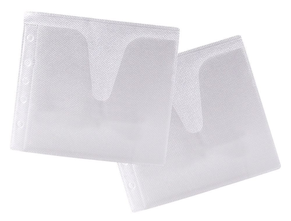 SOBRE PARA 2 CD Q-CONNECT POLIPROPILENO CON SOLAPA MULTITALADRO Y FORRO PROTECTOR-PACK DE 40 UNIDADES