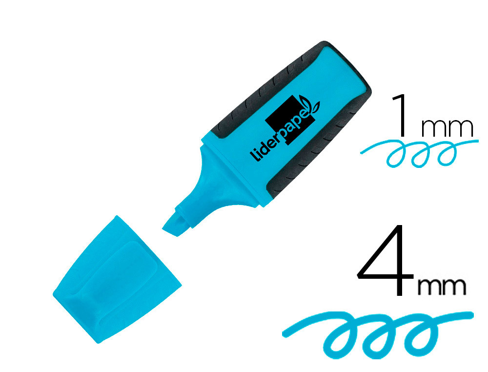 ROTULADOR LIDERPAPEL MINI FLUORESCENTE AZUL