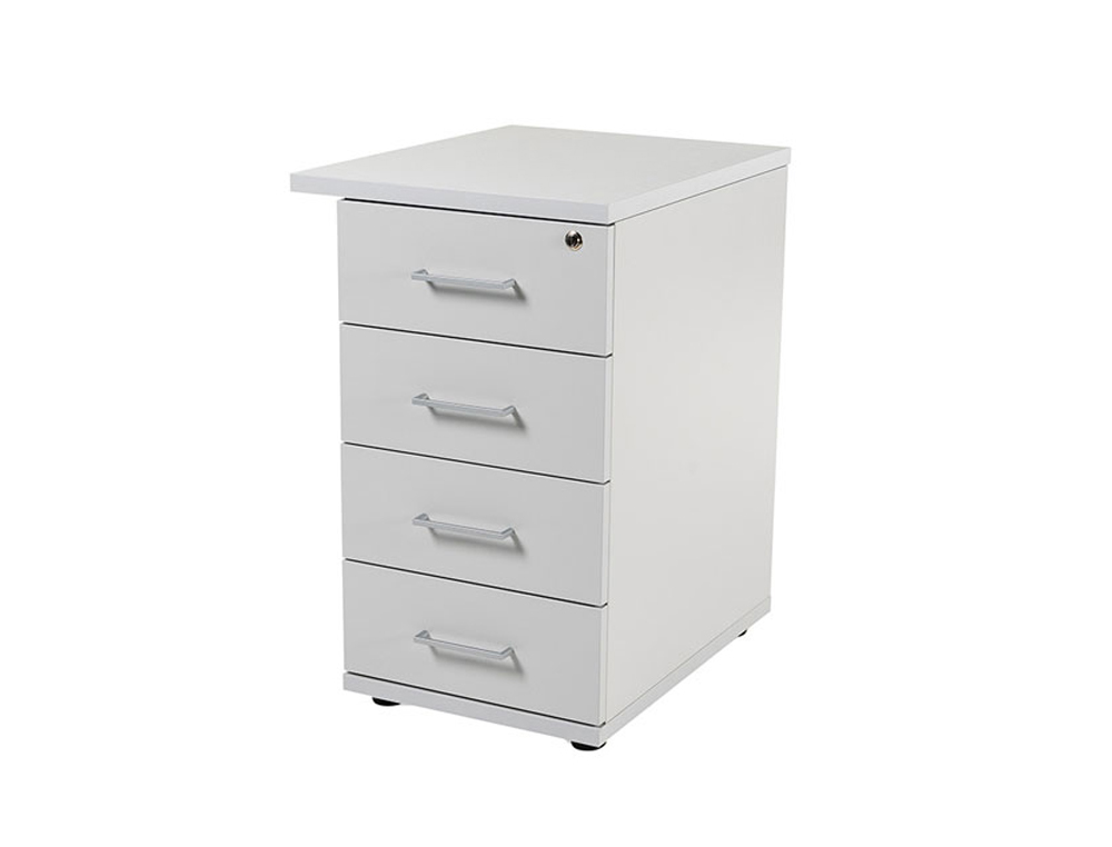 CAJONERA ROCADA CON 4 CAJONES SERIE STORE 72X47X60 ACABADO AN02 GRIS/GRIS