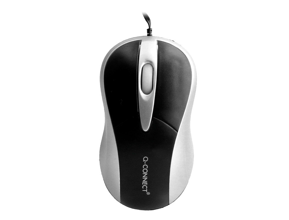 RATON Q-CONNECT MINI OPTICO 800 DPI RETRACTIL USB 1,5 GHZ NEGRO