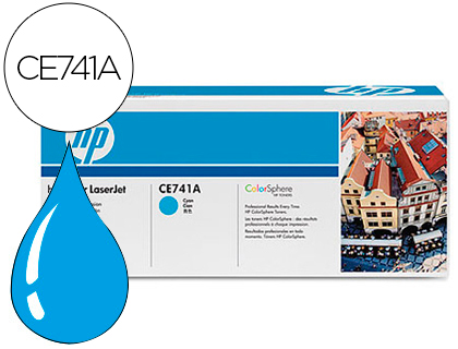 TONER HP COLOR LASERJET CP5225 CP5225N CP5225D -CE741A- CIAN 7.300 PAGS