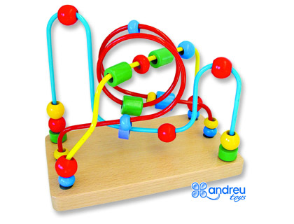JUEGO ANDREUTOYS LABERINTO MANIPULACION PARA PSICOMOTROCIDAD FINA 23X19X13 CM