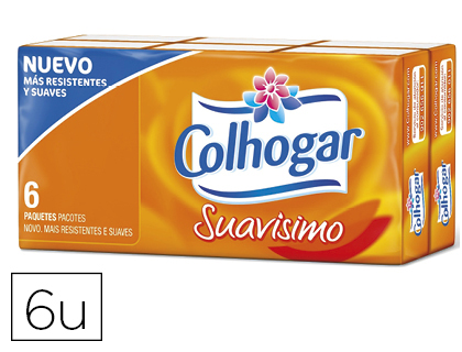 PAUELOS DE PAPEL COLHOGAR COMPACTO BLANCO 4 CAPAS PAQUETE DE 8 PAUELOS