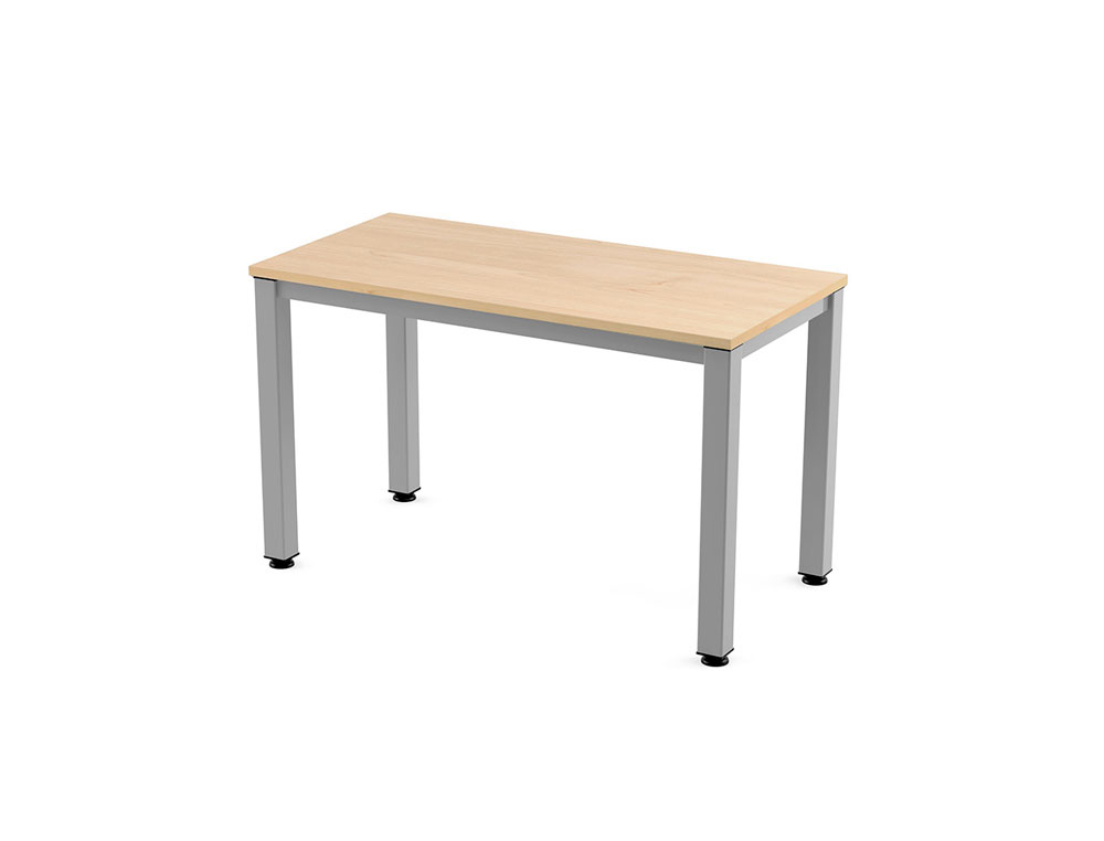 MESA DE OFICINA ROCADA EXECUTIVE 200AD01 ALUMINIO Y HAYA 120X60 CM
