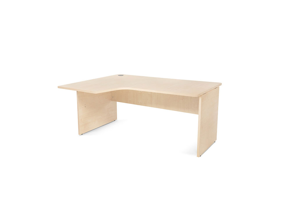 MESA ROCADA SERIE WORK 160X120 CM IZQUIERDA ACABADO AA01 HAYA/HAYA