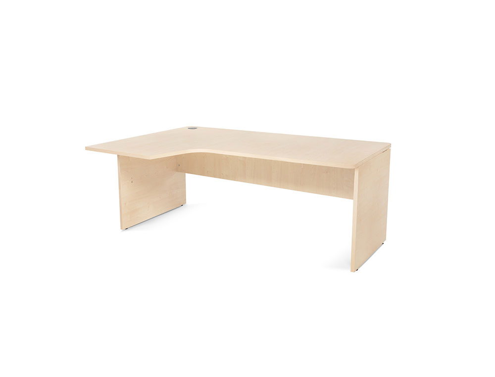 MESA ROCADA SERIE WORK 180X120 CM IZQUIERDA ACABADO AA01 HAYA/HAYA
