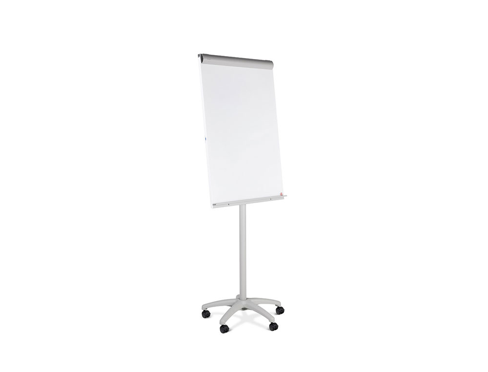 PIZARRA BLANCA ROCADA PARA CONFERENCIAS METALICA LACADA MAGNETICA CON RUEDAS 68X104 CM
