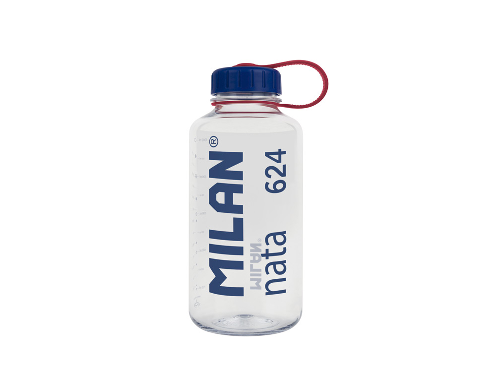 BOTELLA PORTALIQUIDOS MILAN TRITAN SERIE NATA 624 TRANSPARENTE 1 LITRO