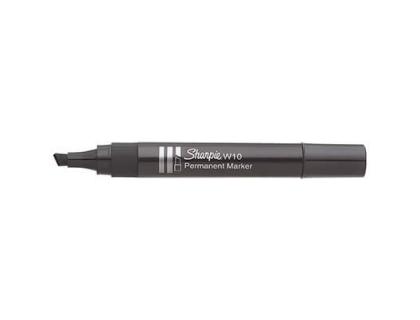 ROTULADOR SHARPIE MARCADOR PERMANENTE W10 PUNTA BISELADA NEGRO