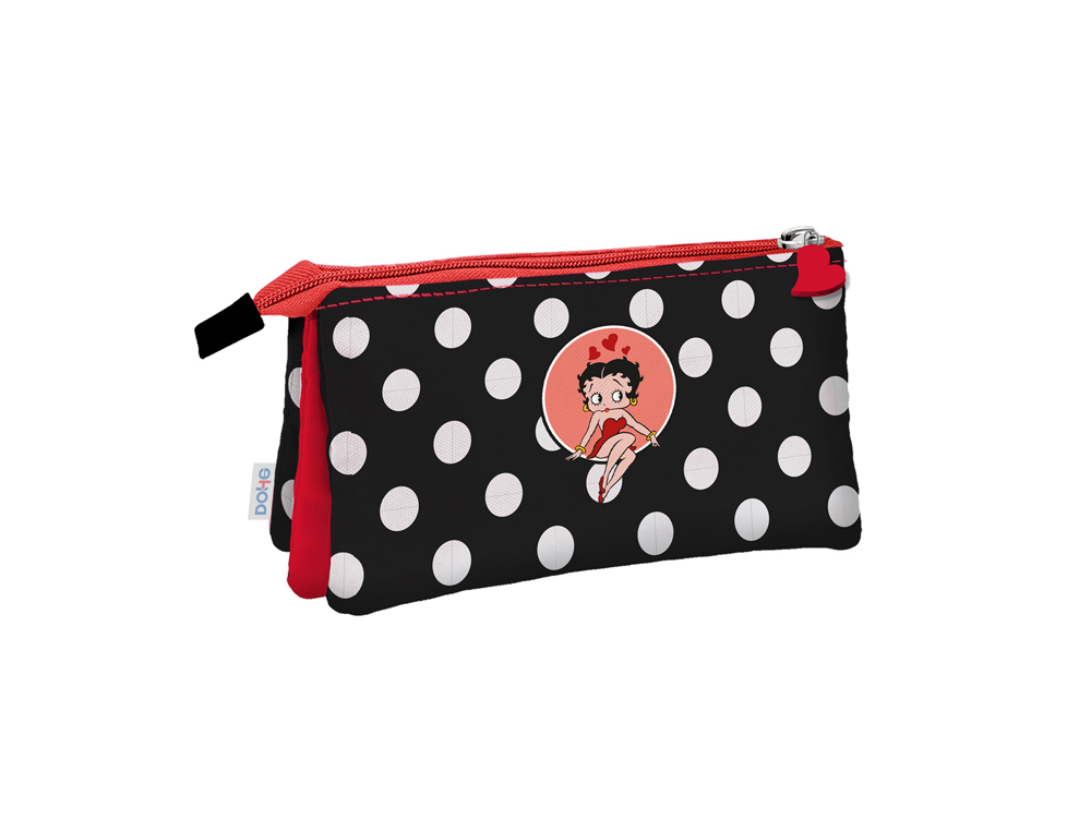 BOLSO ESCOLAR DOHE PORTATODO TRIPLE BETTY BOOP 125X25X220 MM