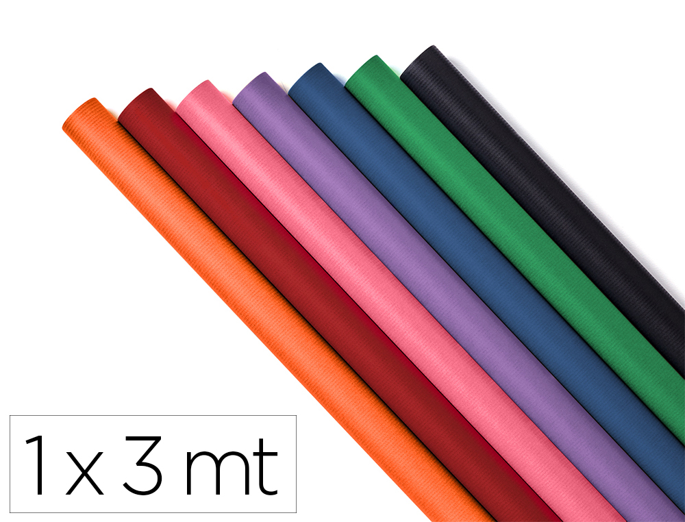 PAPEL KRAFT SADIPAL VERJURADO 65 GR VIOLETA ROLLO 1X3 MT