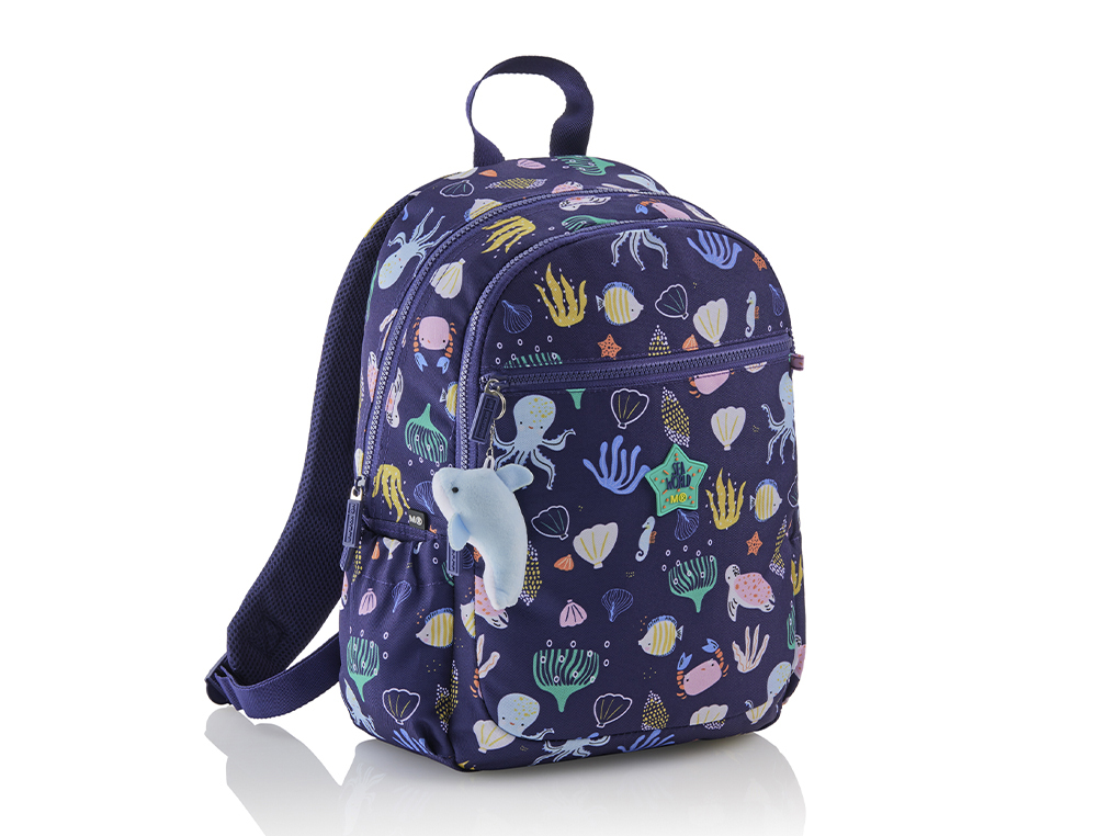 MOCHILA MIQUELRIUS LISBOA RECICLADA TRIPLE SEA WORD 370X270X180 MM