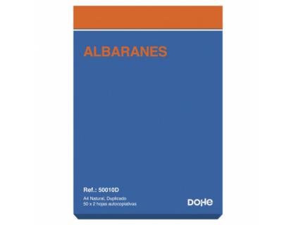 TALONARIO DOHE ALBARAN DIN A4 DUPLICADO