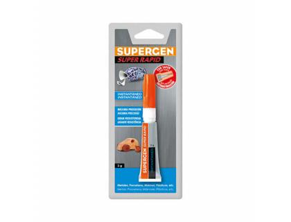 PEGAMENTO SUPERGEN 3 GR ADHESIVO INSTANTANEO TAPON ANTIOBSTRUCCION