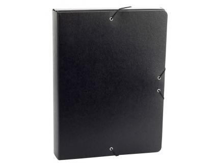 CARPETA PROYECTOS FABRISA FOLIO LOMO 50 MM CARTON GOFRADO NEGRO