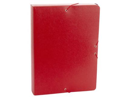 CARPETA PROYECTOS FABRISA FOLIO LOMO 50 MM CARTON GOFRADO ROJO