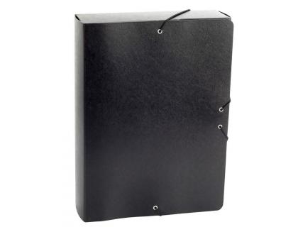 CARPETA PROYECTOS FABRISA FOLIO LOMO 70 MM CARTON GOFRADO NEGRO