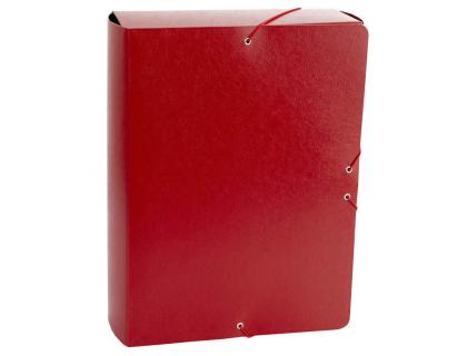CARPETA PROYECTOS FABRISA FOLIO LOMO 90 MM CARTON GOFRADO ROJO