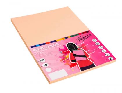 PAPEL COLOR FABRISA DIN A4 80G/M2 CREMA PAQUETE DE 500 HOJAS