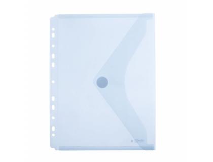 CARPETA OFFICE BOX DOSSIER V-LOCK BROCHE POLIPROPILENO MULTITALADRO DIN A4+ TRANSPARENTE