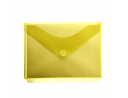 CARPETA OFFICE BOX DOSSIER V-LOCK BROCHE POLIPROPILENO MULTITALADRO CON FUELLE DIN A4+ AMARILLO
