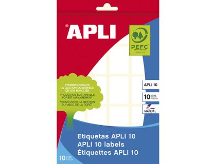 ETIQUETA APLI BLANCA 34X67 MM SOBRE DE 10 HOJAS